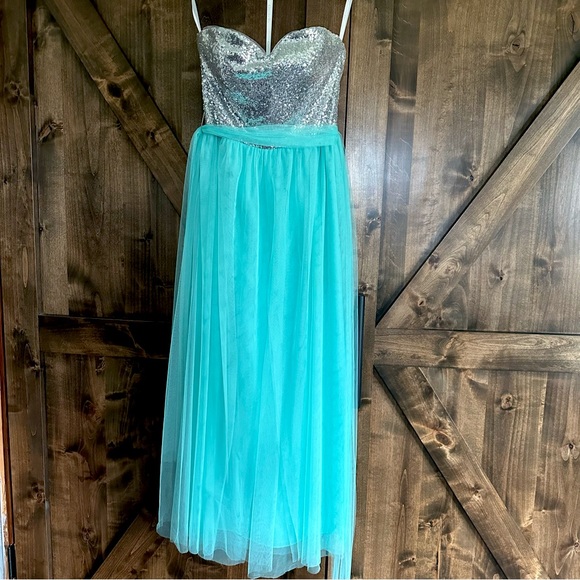 Christina Wu Dresses & Skirts - Christina Wu Celebrations Aqua Bridesmaid Dress